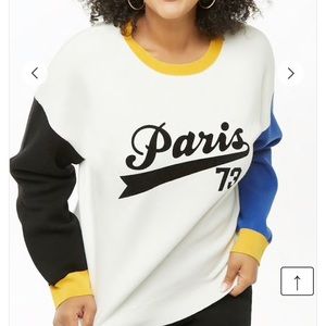 Plus Size Paris Graphic Sweater